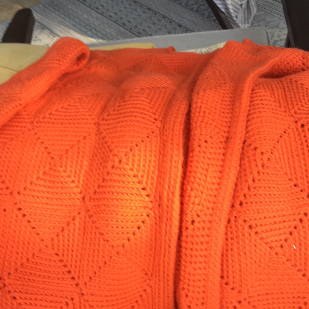 Vintage hand made crocheted coat